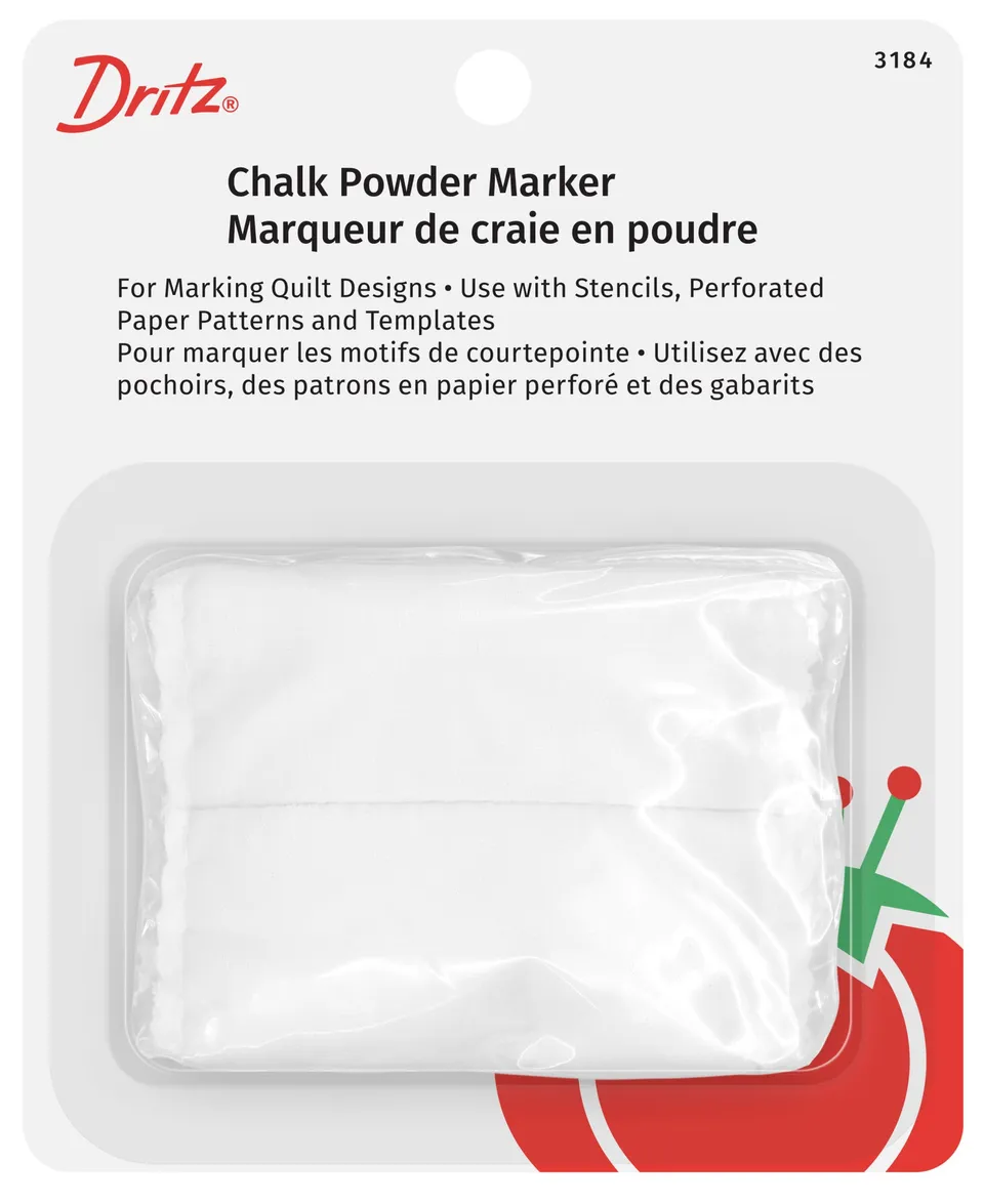 Dritz 3184 marqueur poudre craie blanche pour tissu 37 g
