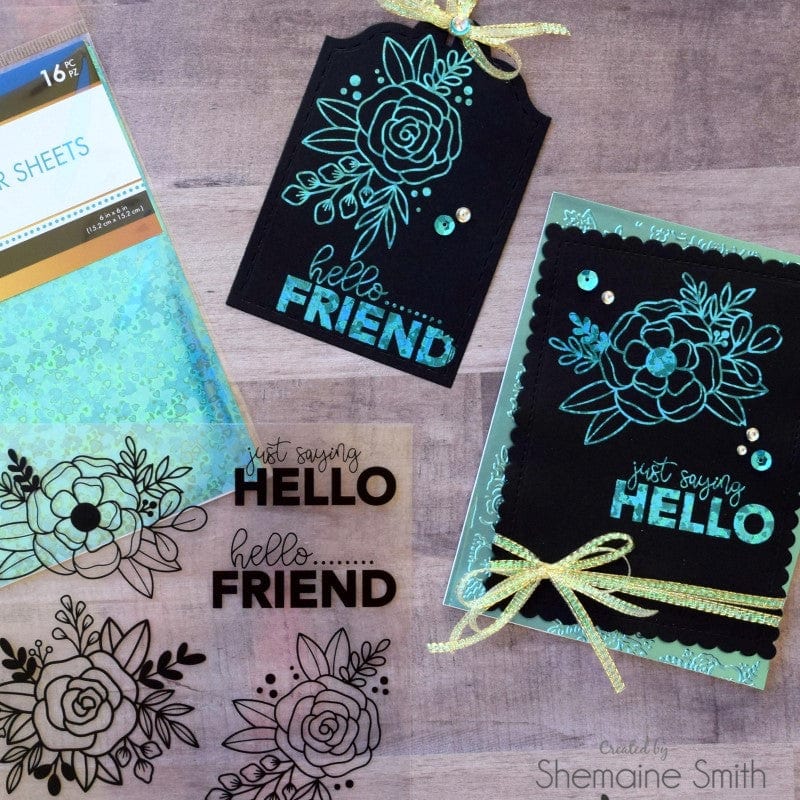 HeatnBond Unity Blooming Friendship transfert adhésif foil 2 feuilles
