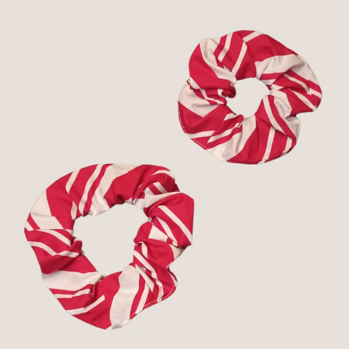 Kitac Tissus couture Popeline Nona Source rayures rouge blanc