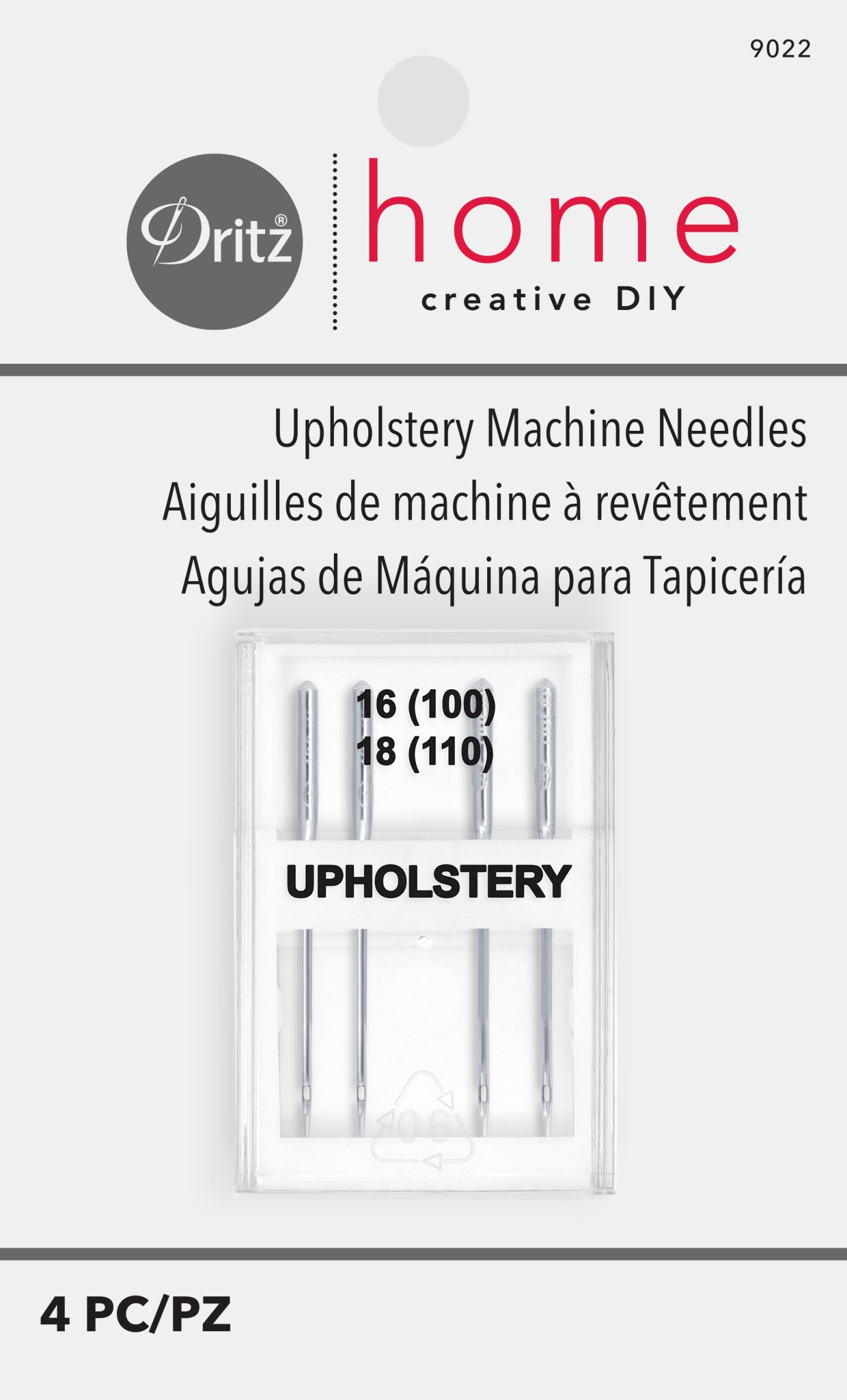Dritz Home aiguilles machine tapisserie taille 16 et 18 4 pc