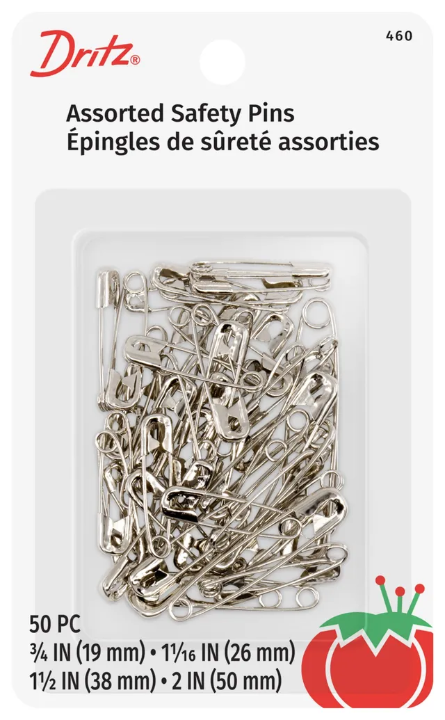 Dritz Safety Pins épingles sûreté assorties lot 50