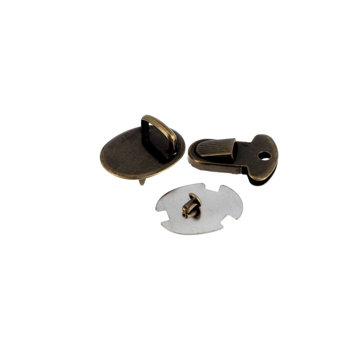 Bohin petit fermoir cartable métal argent 14 mm