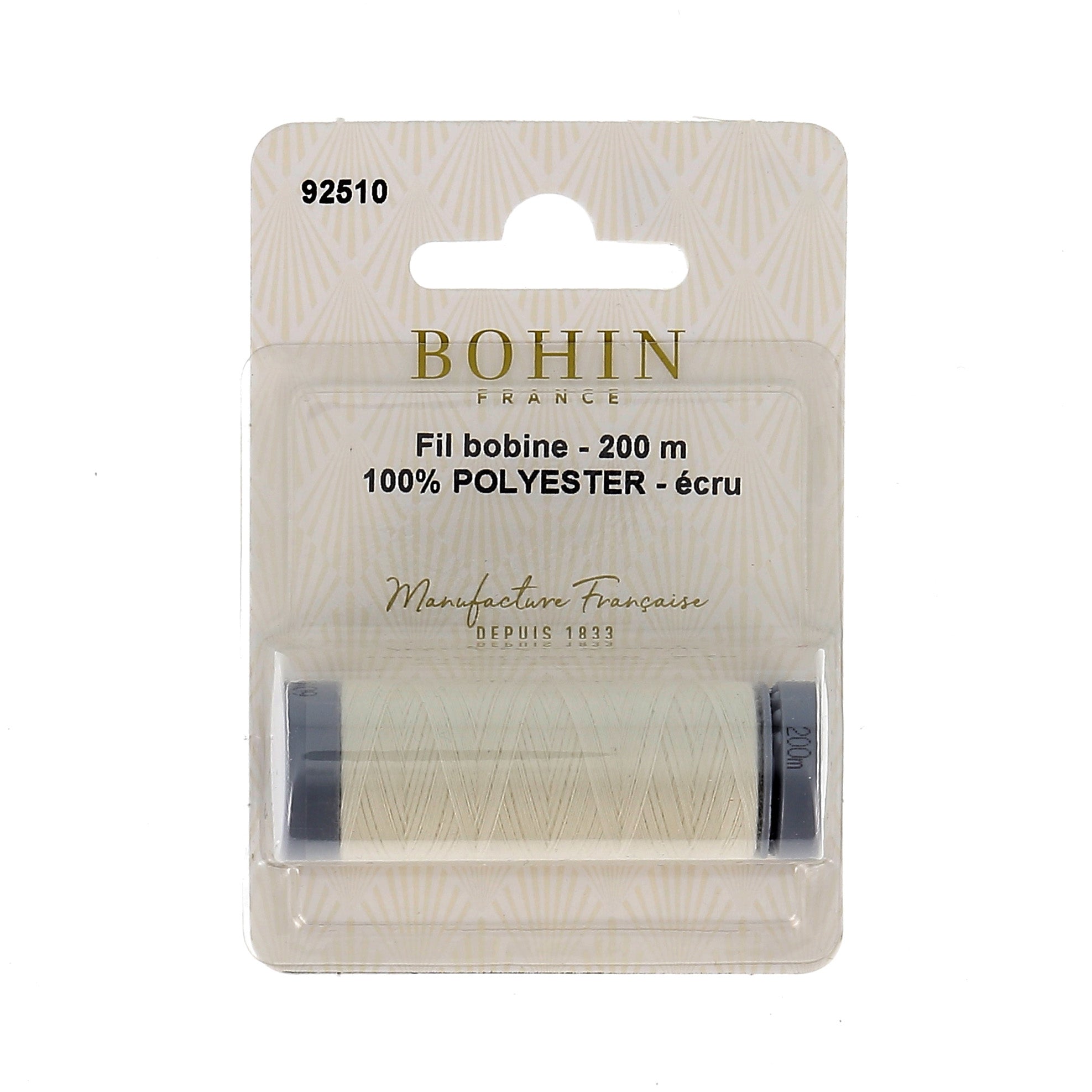 Bohin Fils Fil à coudre polyester 200 m Noir