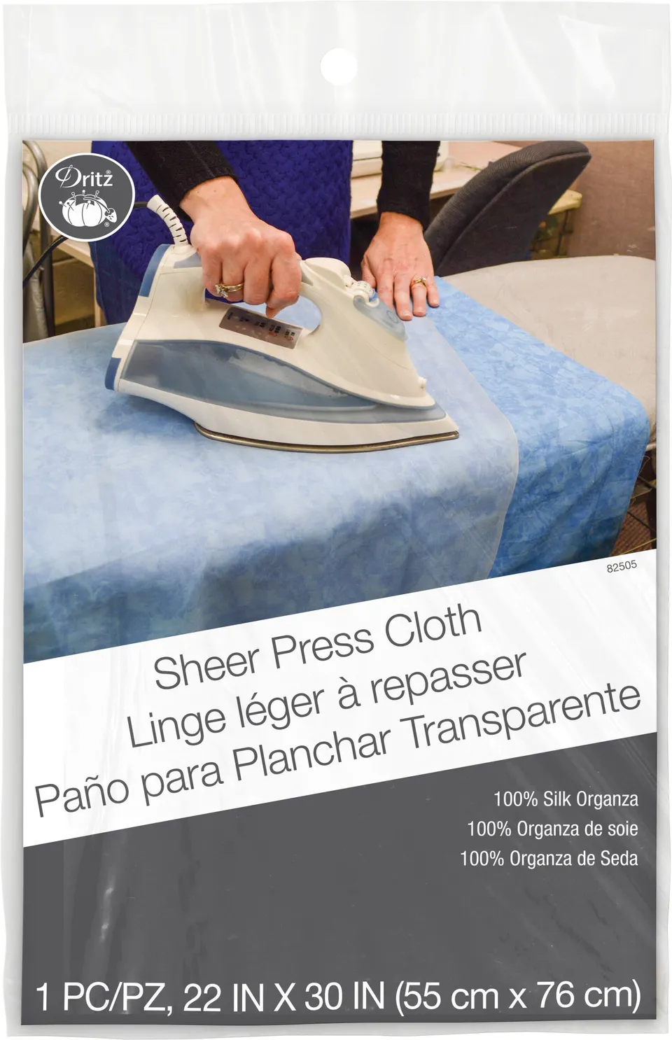 Dritz 82505 pattemouille organza soie repassage tissu