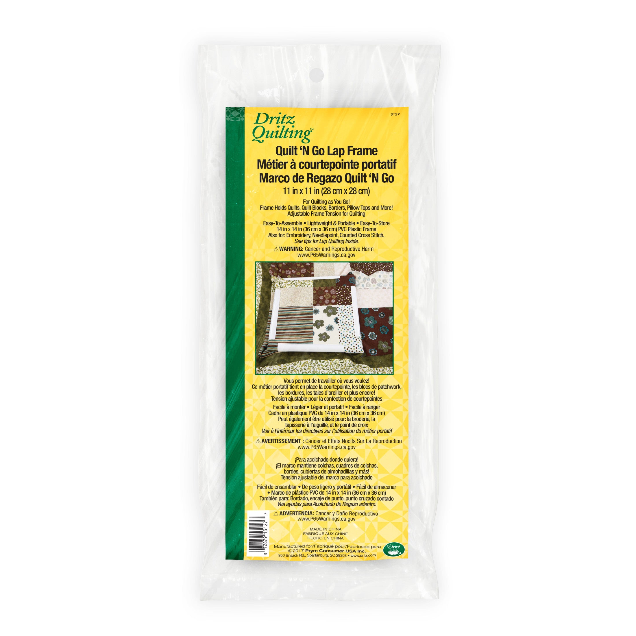 Dritz 3127 Quilt-N-Go cadre quilting 11" x 11"