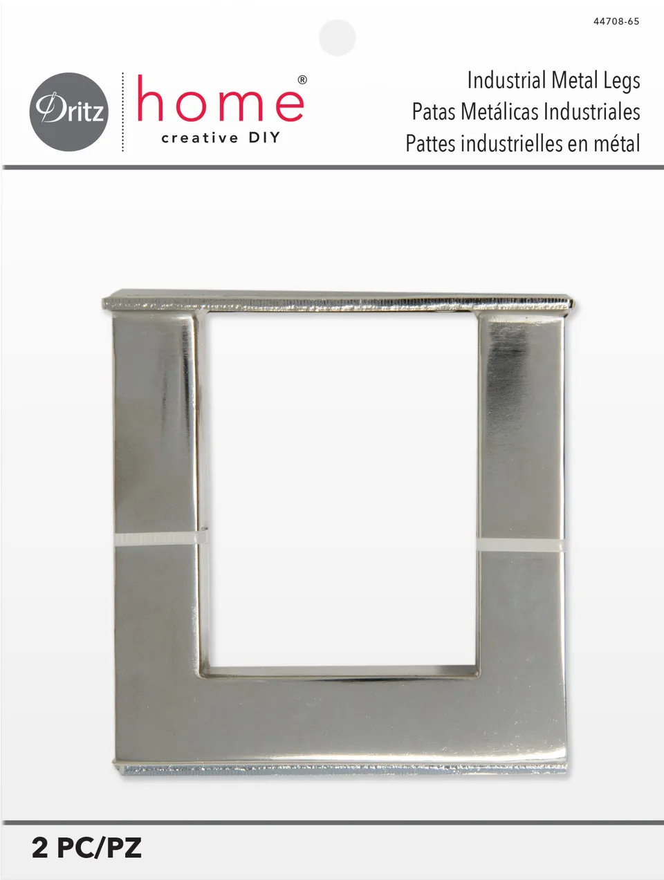 Dritz Home Décor 44708-65 pieds meuble métal nickel 2 pc