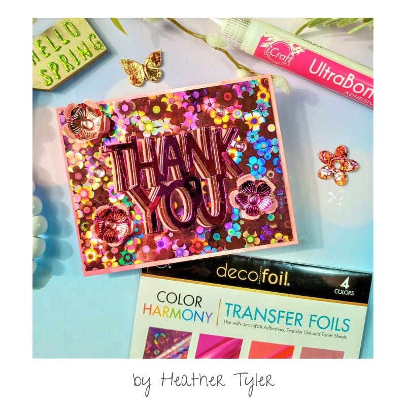 Deco Foil Color Harmony foil transfert 20 feuilles tons roses