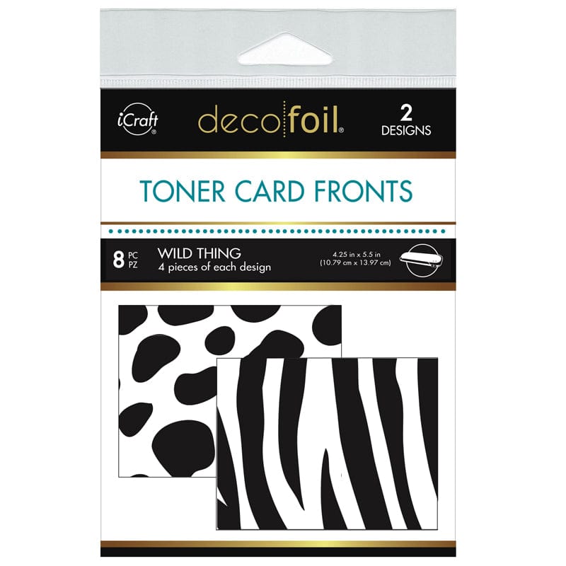HeatnBond Deco Foil Wild Thing cartes A2 feuilles toner x8