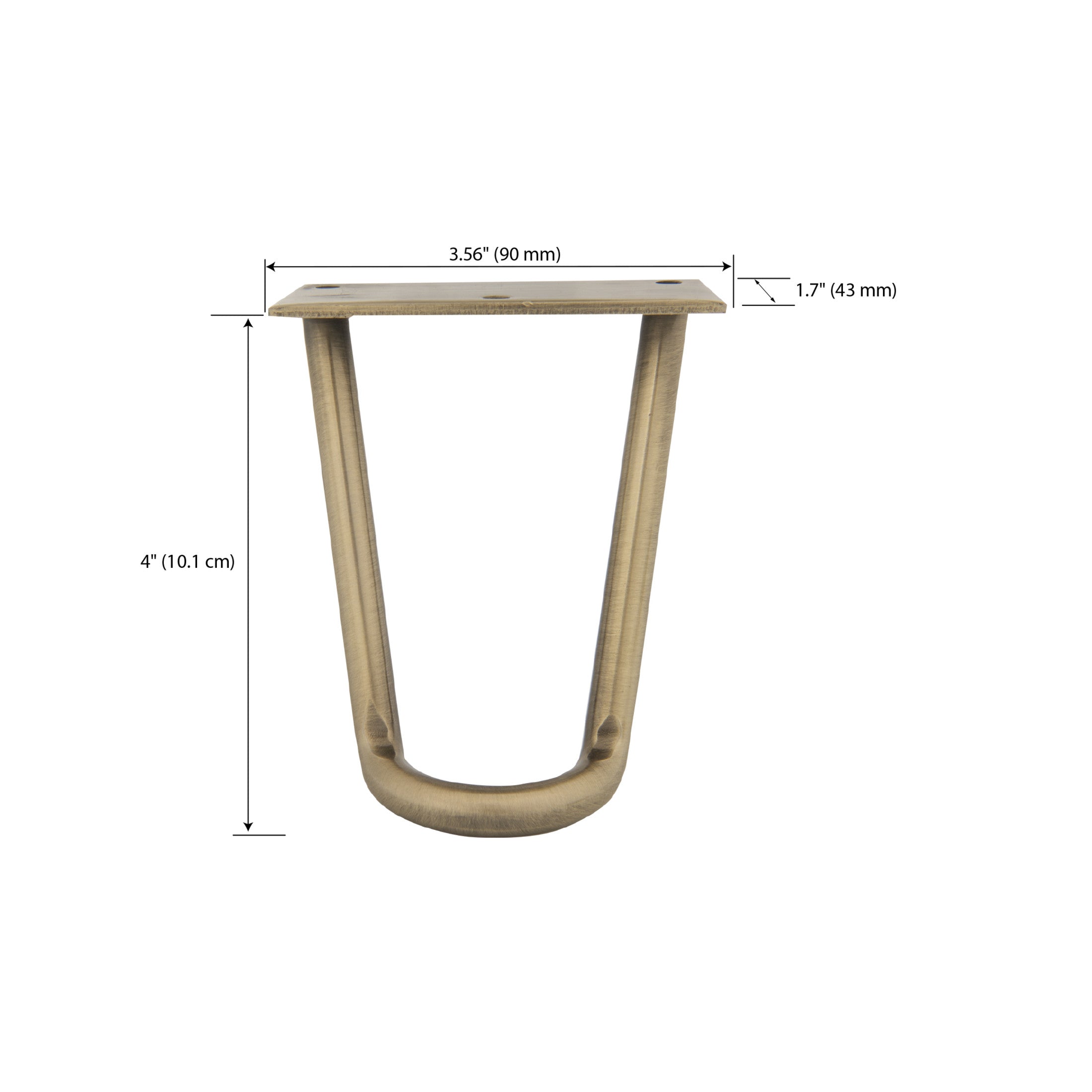 Dritz Home Décor pieds épingle métal laiton antique x2
