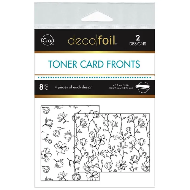Deco Foil Toner carte à foiler Delicate Magnolias A2 lot 8