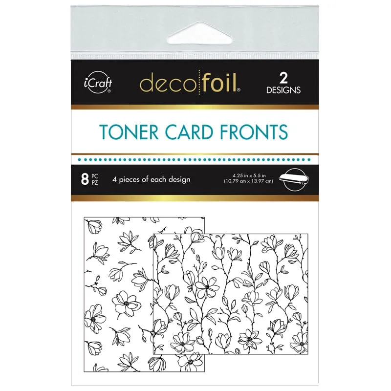 Deco Foil Toner carte à foiler Delicate Magnolias A2 lot 8