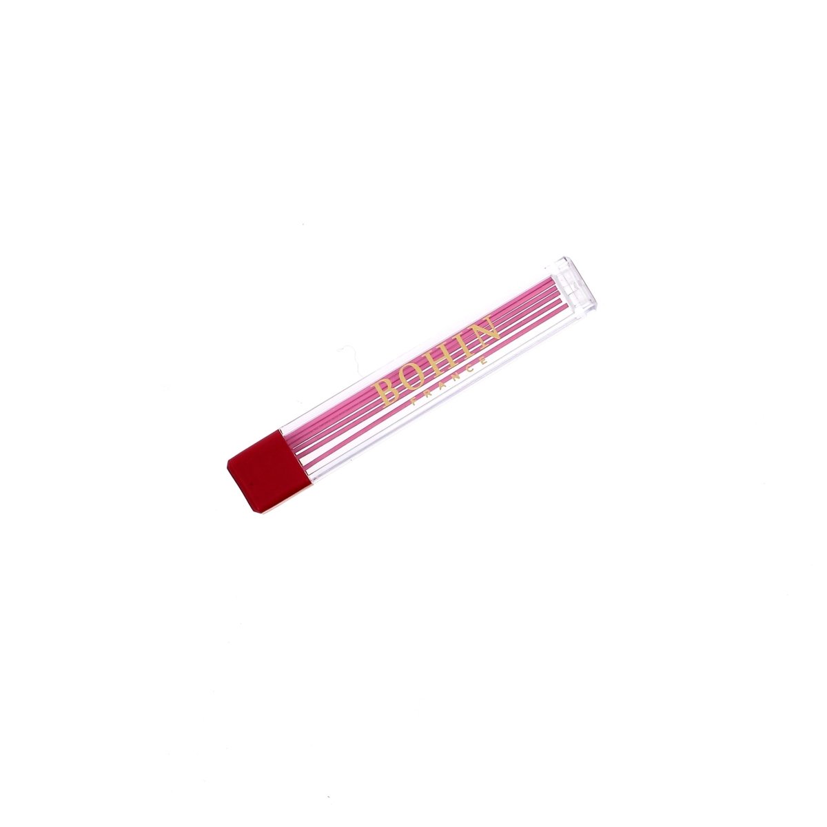 Bohin Marquage Recharge 6 mines crayon craie 0,9 mm rose