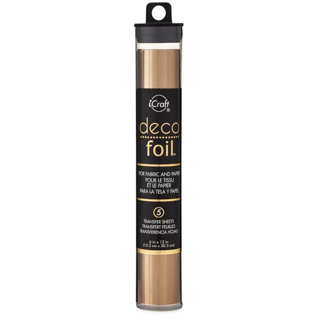 HeatnBond Deco Foil feuille transfert bronze 15 x 30 cm x5