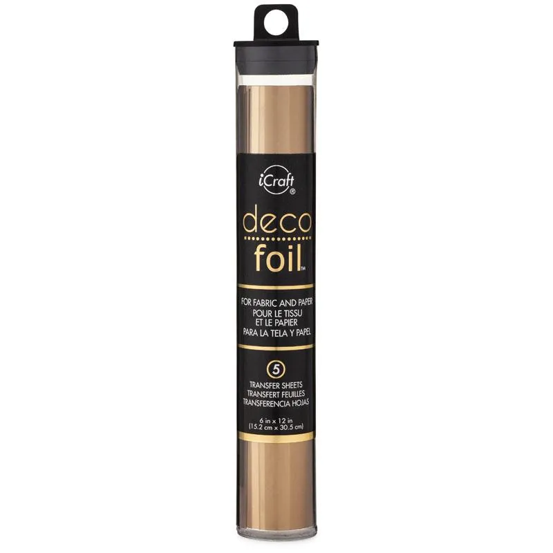 HeatnBond Deco Foil feuille transfert bronze 15 x 30 cm x5
