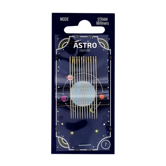 Bohin Astro Couture aiguilles mode N°7 tissu fin x12