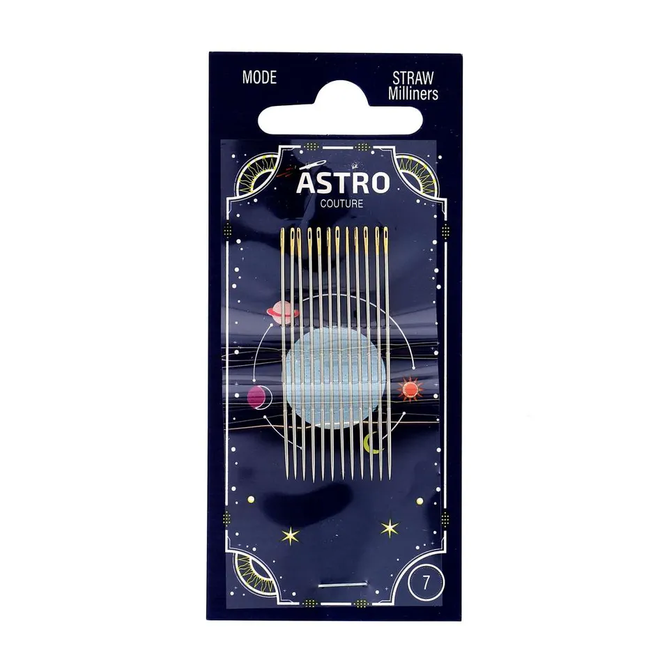 Bohin Astro Couture aiguilles mode N°7 tissu fin x12