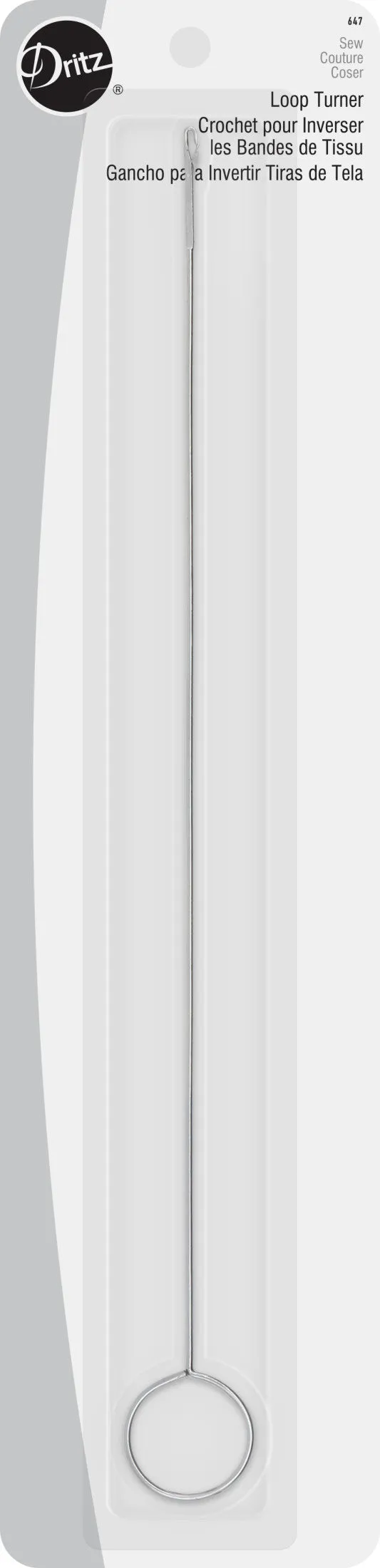 Dritz 647 Retourne-biais métal 24 cm bretelles