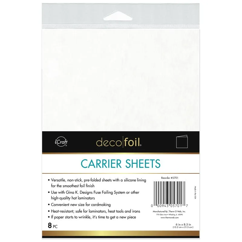 HeatnBond Deco Foil feuille protection 6x8,5 in 8 feuilles
