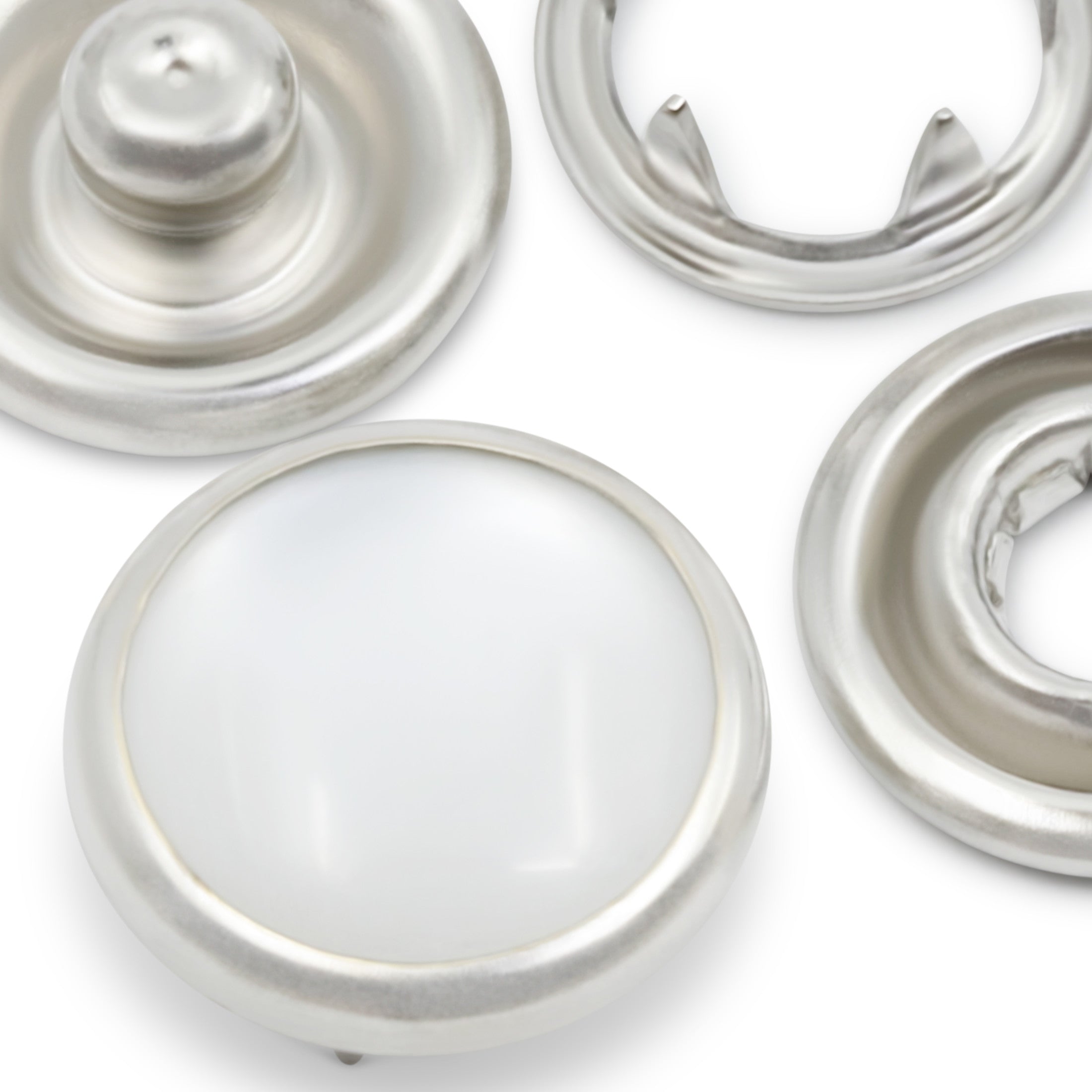 Dritz Pressions nacre blanc 11 mm 12 ensembles