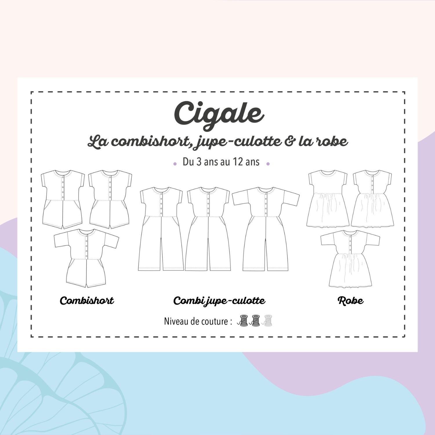 Marmaï Patterns Cigale patron couture jersey 3-12 ans