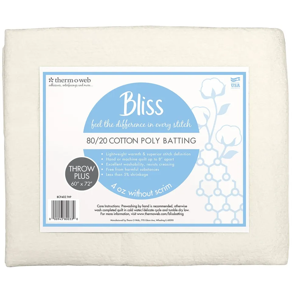 Bliss Battings ouatine coton 80/20 152x183 cm plaid