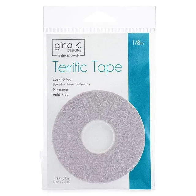 Gina K. Designs Terrific Tape ruban adhésif double face 3 mm x 24,5 m
