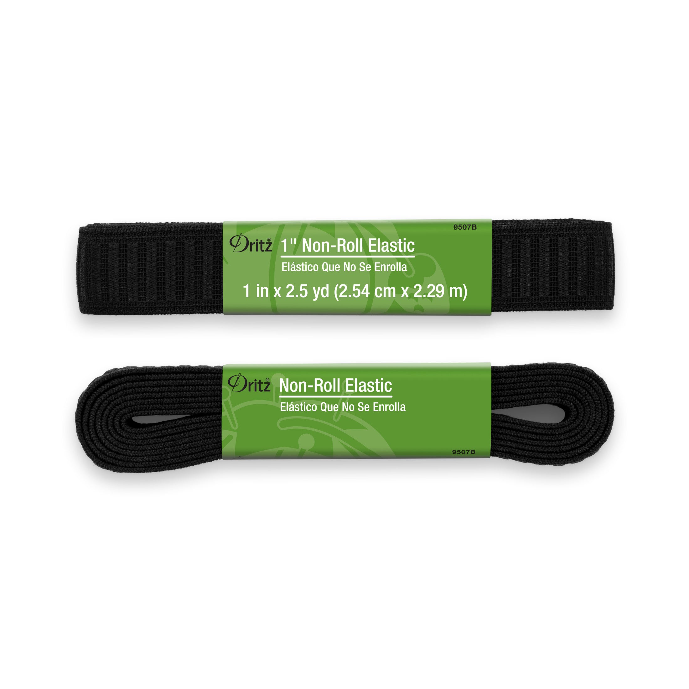 Dritz Elastics & Fabrics élastique tissé noir 25 mm 12 yards