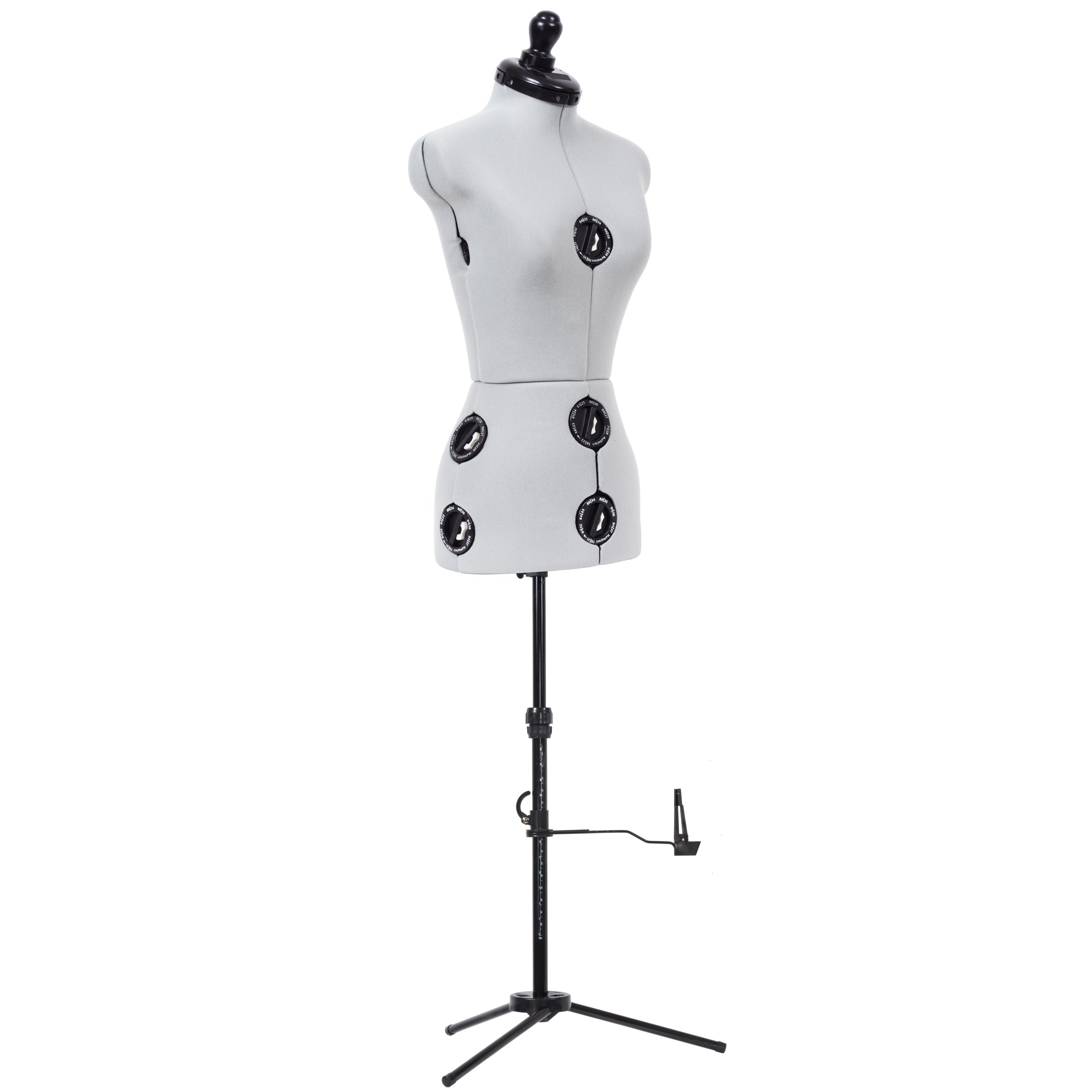 Dritz Twin-Fit mannequin couture réglable Medium gris