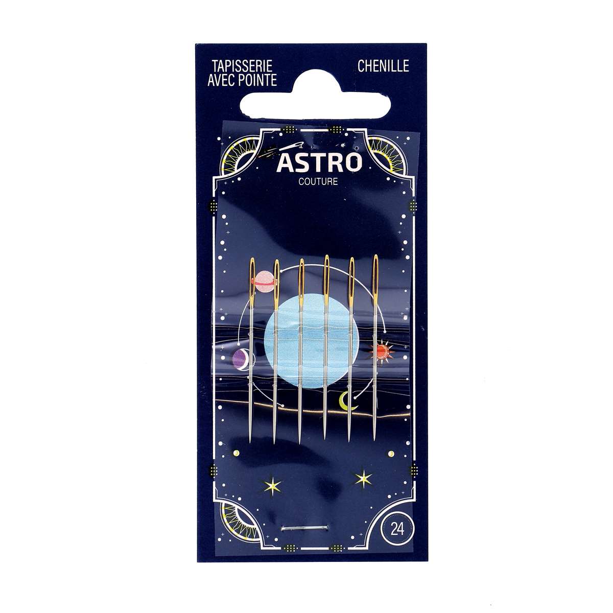 Bohin Aiguilles Astro Couture tapisserie pointe n°22 x6 laine