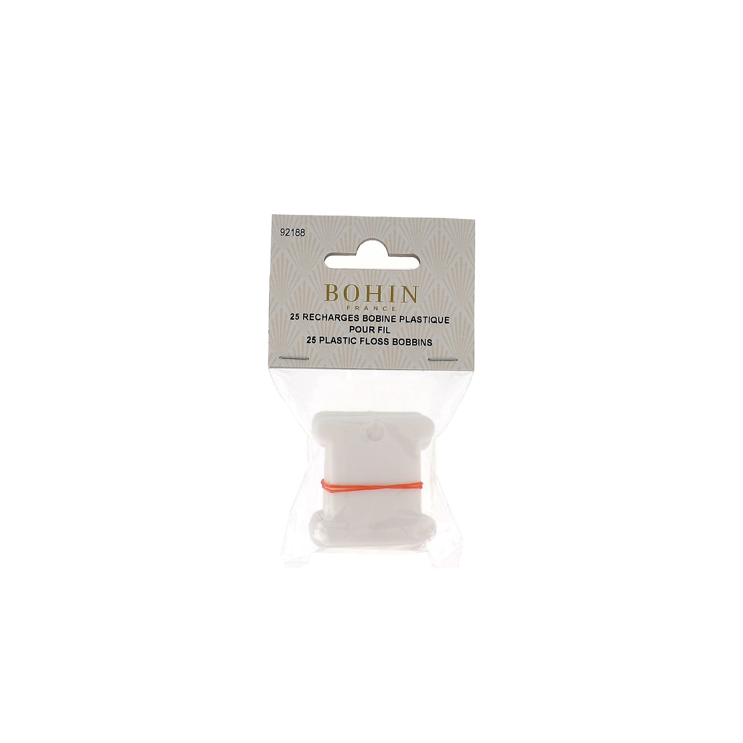 Bohin Tricot Crochet fusettes plastique rechange x25 fils broder