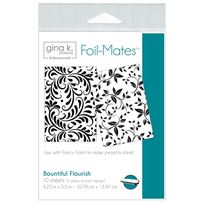 Gina K. Designs Foil-Mates papier à foiler Bountiful Flourish 10 feuilles