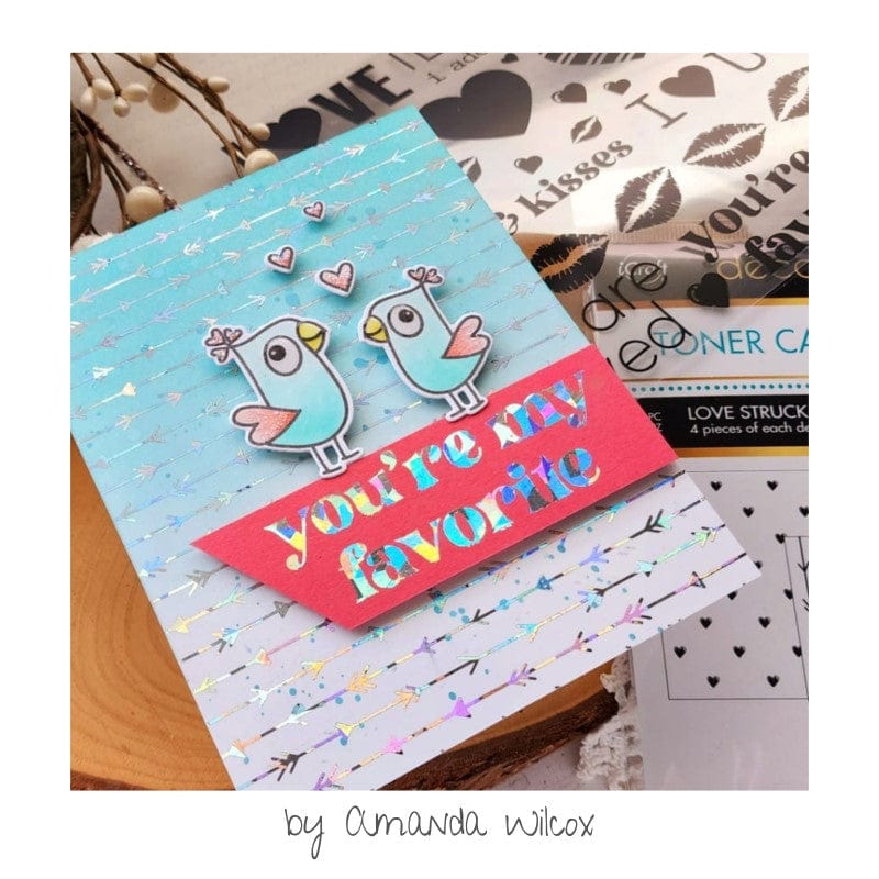 Deco Foil Transfert adhésif Love & Kisses 3 feuilles