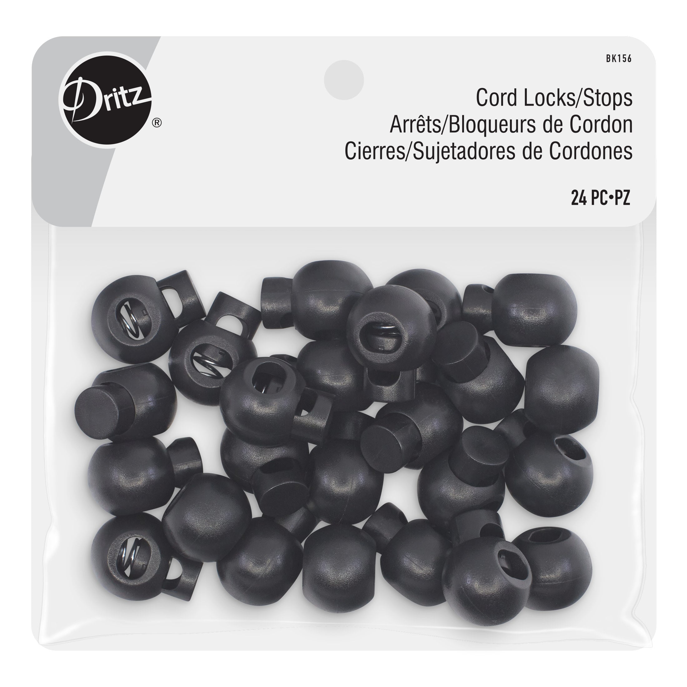 Dritz Stop Cordons Noirs 24 Pièces Veste Sac Couture