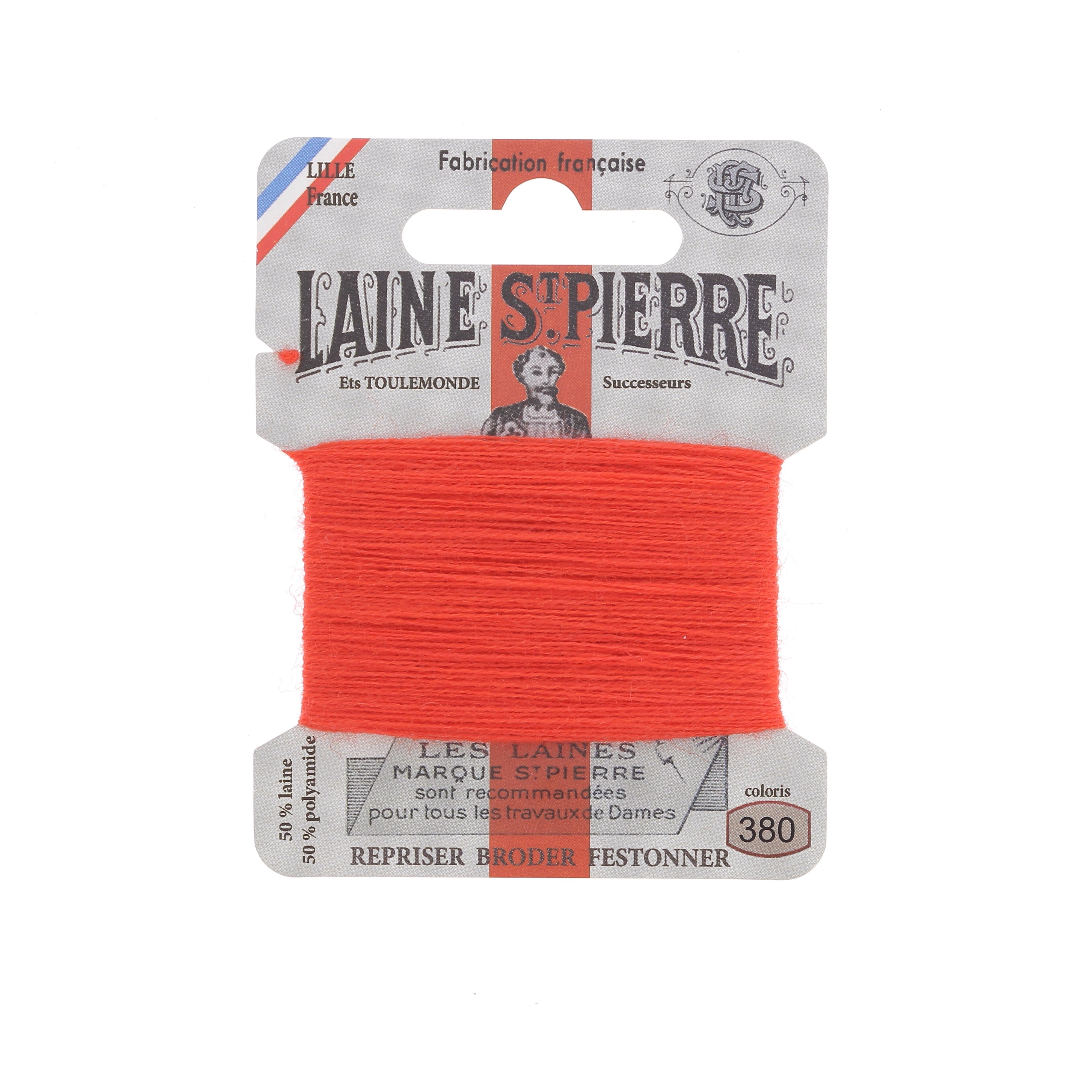 Bohin Laine St Pierre fil broder laine orge 322 jaune