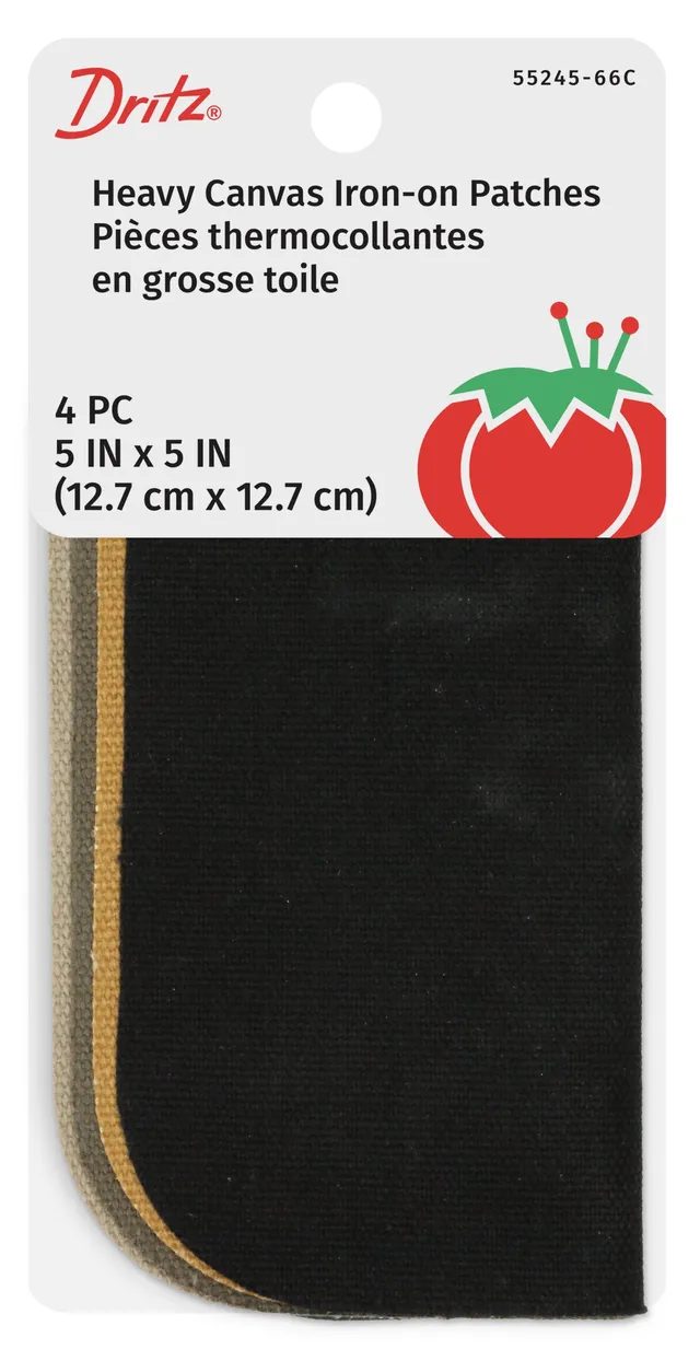Dritz Adhesives Patch thermocollant canevas assorti 5x5" 4 pc