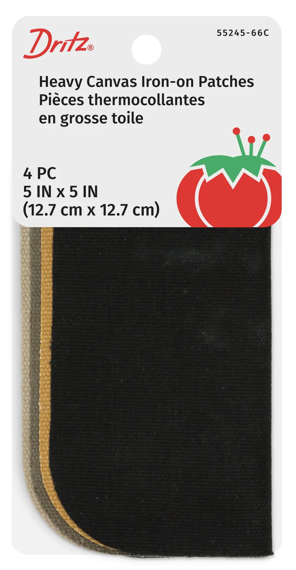 Dritz Adhesives Patch thermocollant canevas assorti 5x5" 4 pc