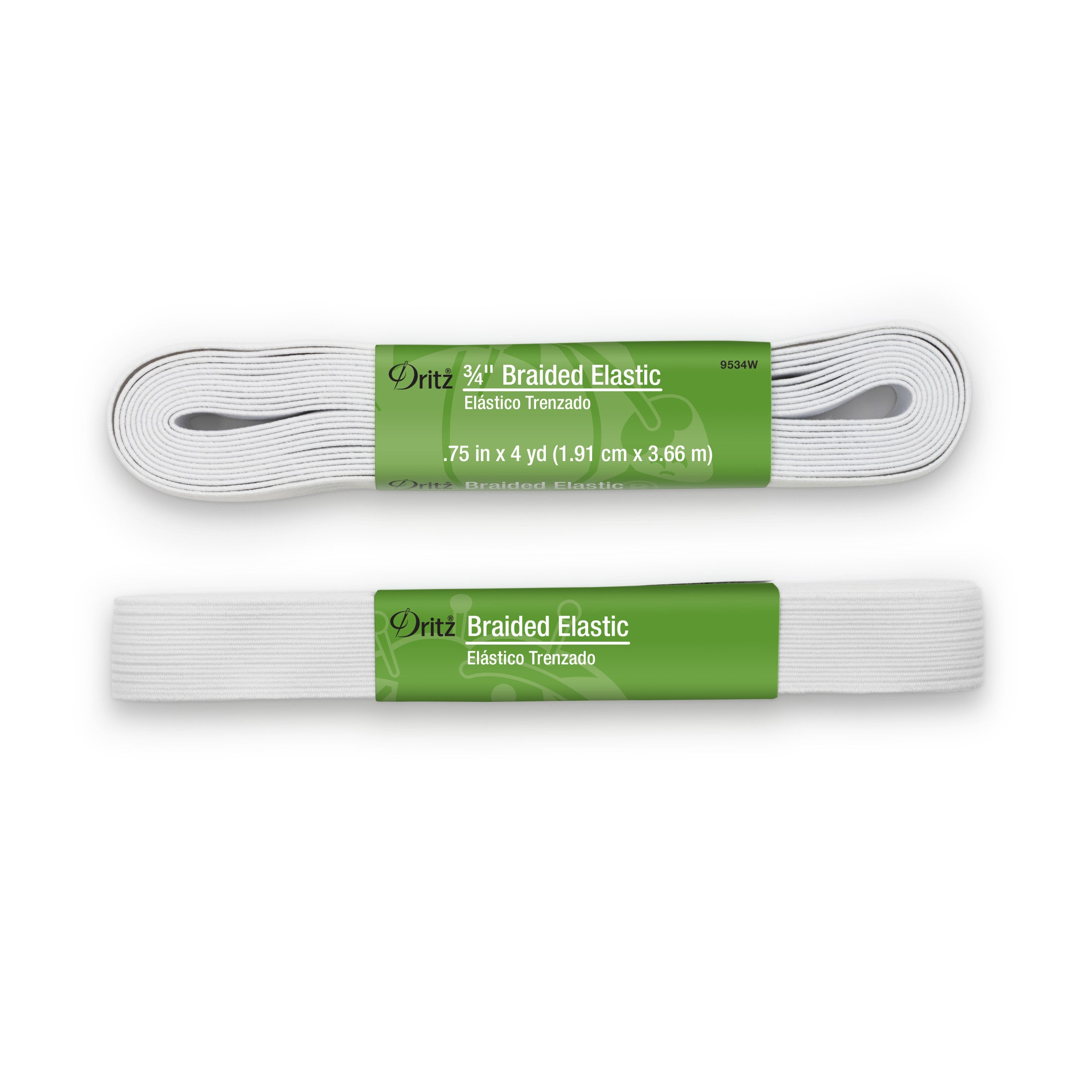 Dritz élastique tressé blanc 19 mm 0,9 m léger