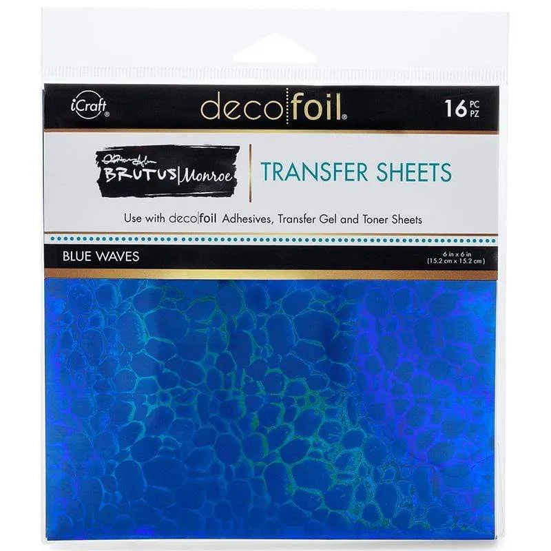 HeatnBond Brutus Monroe Foil transfert Blue Waves 16 feuilles