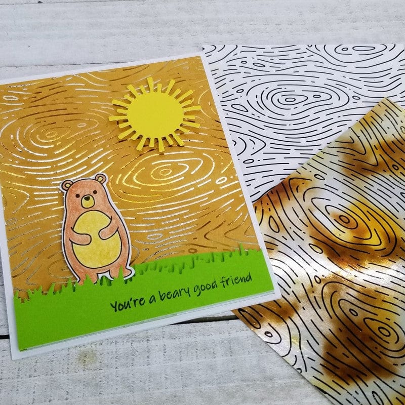 Deco Foil Toner Card Fronts Against the Grain 8 feuilles