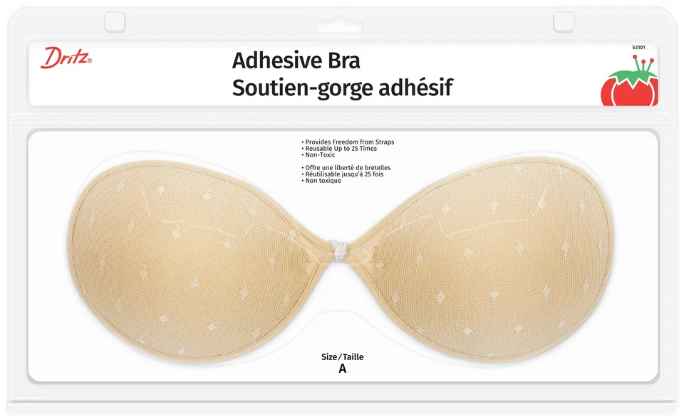 Dritz soutien-gorge adhésif beige bonnet A réutilisable
