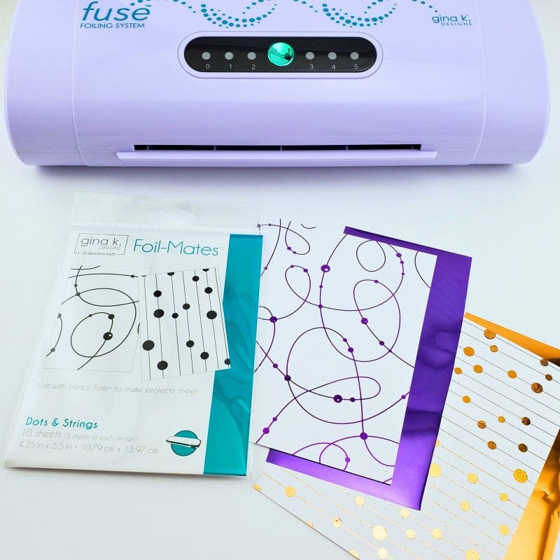 Gina K. Designs Foil-Mates Remix Dots Strings feuille foil 10 pcs