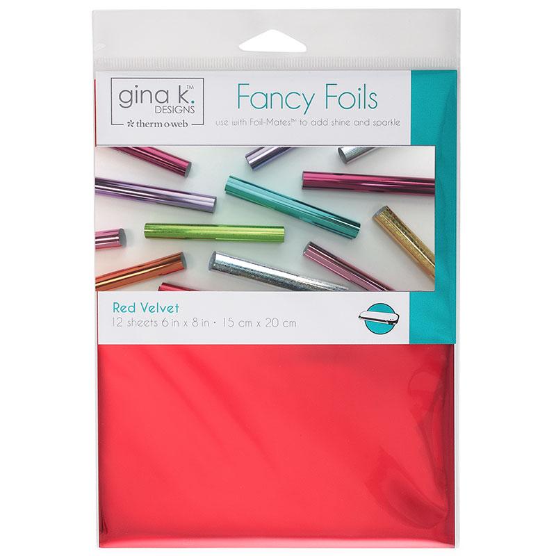 HeatnBond Gina K. Designs Red Velvet feuille foil 12 feuilles