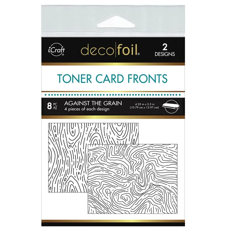 Deco Foil Toner Card Fronts Against the Grain 8 feuilles