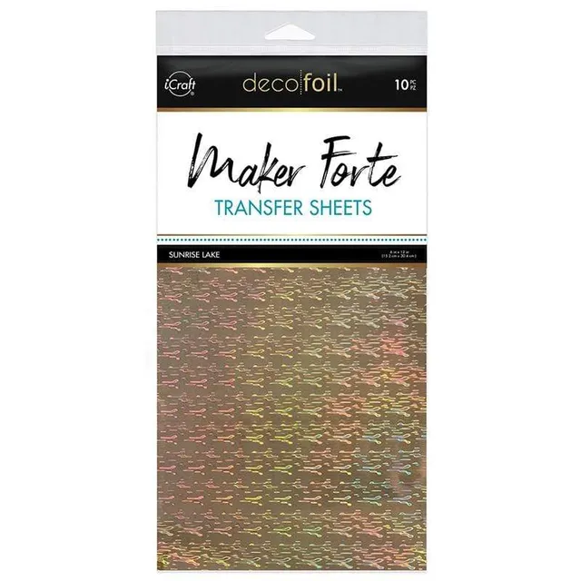 HeatnBond Maker Forte Sunrise Lake feuille foil 10 feuilles métallisé