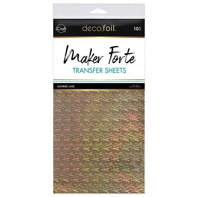 HeatnBond Maker Forte Sunrise Lake feuille foil 10 feuilles métallisé