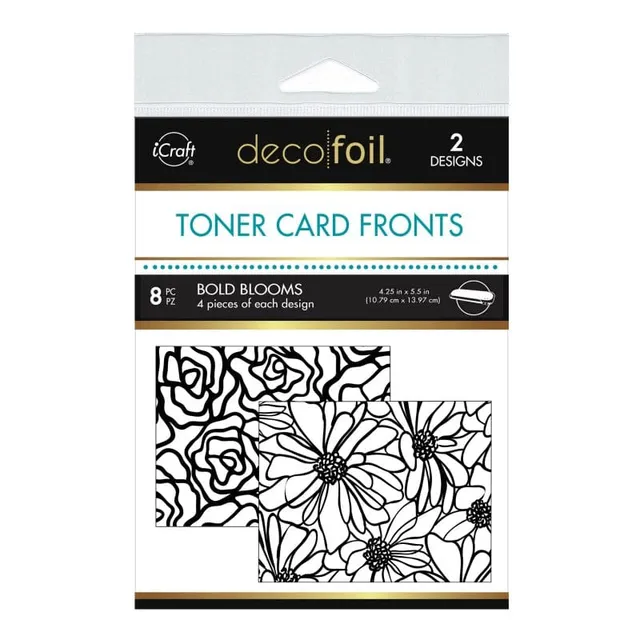 HeatnBond Deco Foil carte toner Bold Blooms A2 x8