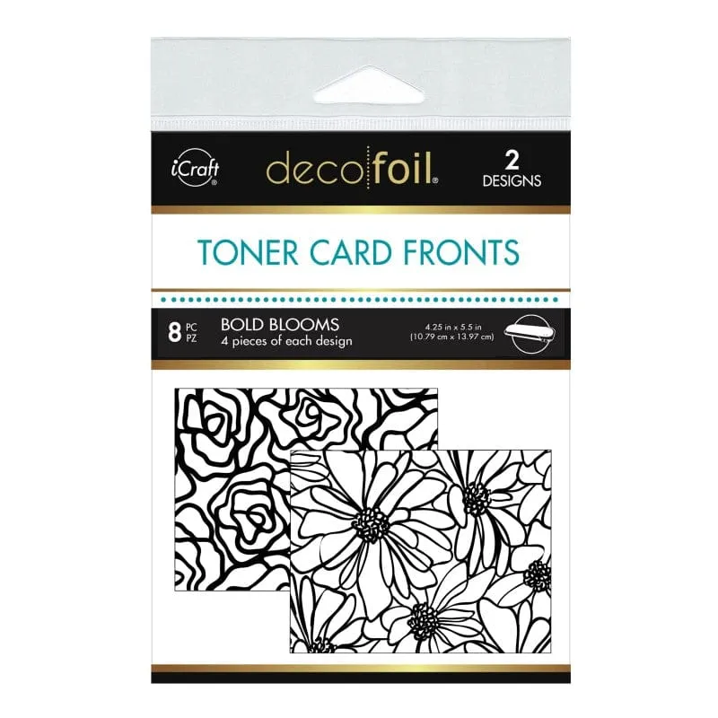 HeatnBond Deco Foil carte toner Bold Blooms A2 x8