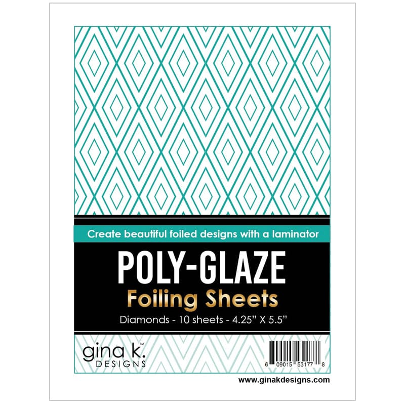 Gina K. Designs Poly-Glaze feuille Diamonds 10 feuilles