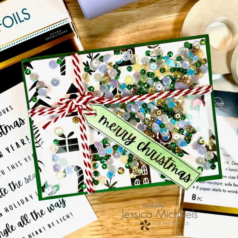 HeatnBond Deco Foil Holiday Rush feuilles toner A2 8 feuilles Noël