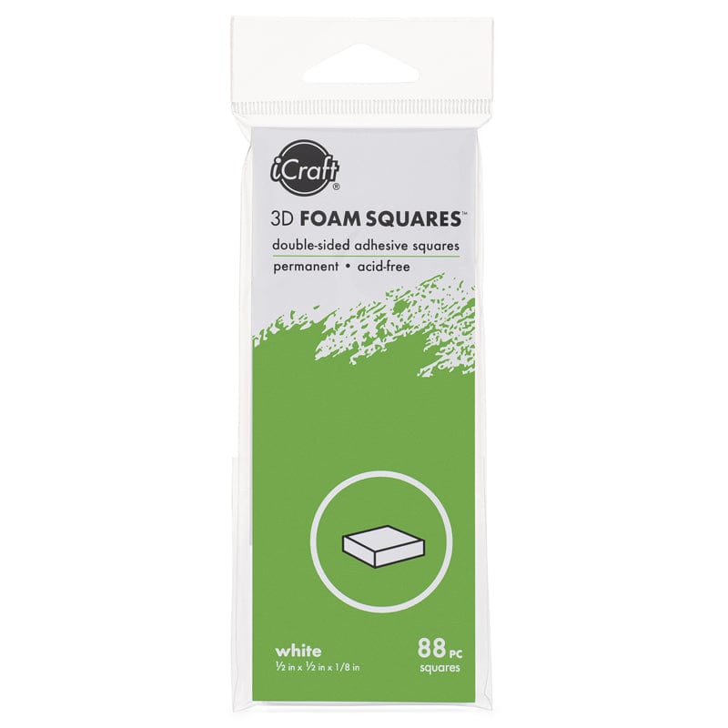 HeatnBond iCraft pastille mousse adhésive blanche 12 mm 88 pièces